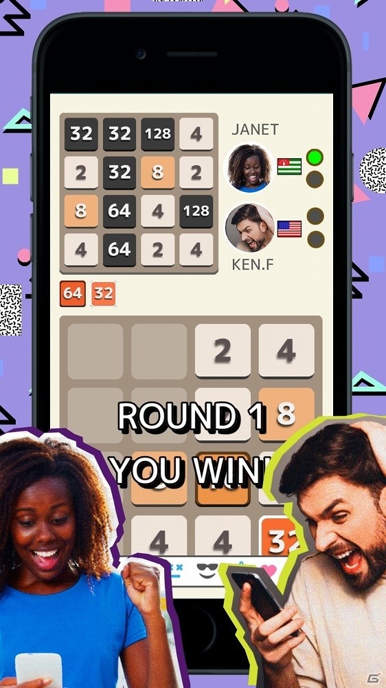 新システム“お邪魔パネル”も搭載！対戦パズルゲームアプリ「2048WARS」がiOS/Android向けに配信開始の画像2