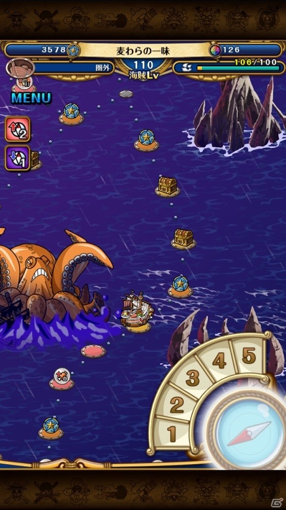 iOS/Android「ONE PIECE トレジャークルーズ」新冒険「トレジャーマップの追加を含む大型アップデートが実施！の画像3