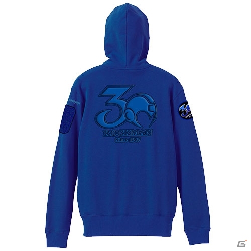 ロックマンらしい意匠を施したロックマン30周年記念パーカーが2018年2月22日発売の画像2