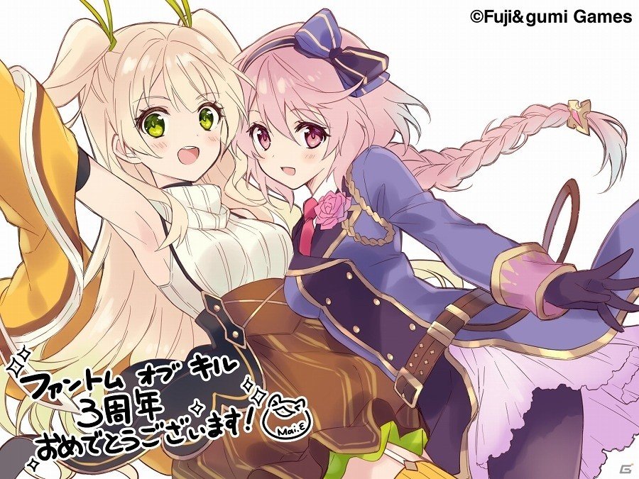 iOS/Android「ファントム オブ キル」3周年を記念したファンキルイラストチームのお祝いイラストが公開の画像18