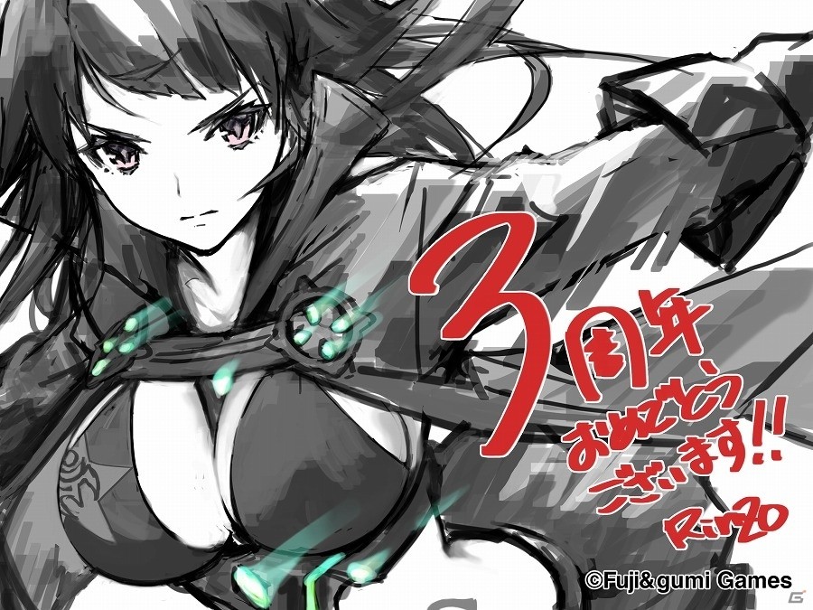 iOS/Android「ファントム オブ キル」3周年を記念したファンキルイラストチームのお祝いイラストが公開の画像2