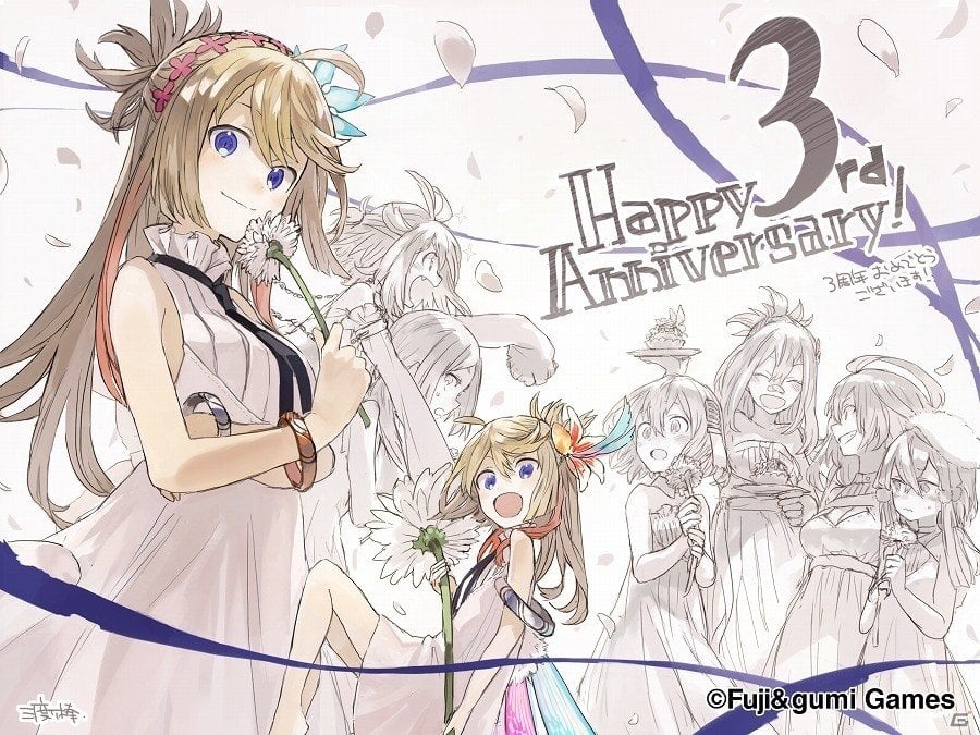 iOS/Android「ファントム オブ キル」3周年を記念したファンキルイラストチームのお祝いイラストが公開の画像3