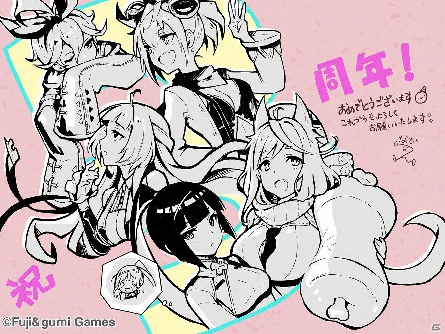 iOS/Android「ファントム オブ キル」3周年を記念したファンキルイラストチームのお祝いイラストが公開の画像5