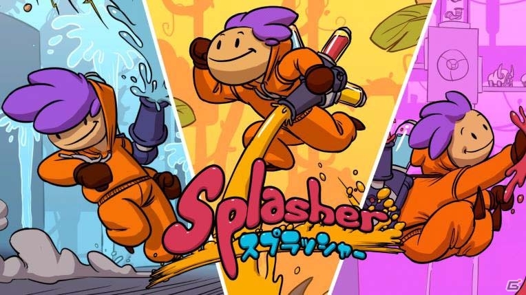 恐怖の独裁者をインクで倒せ！アニメ調の2D横スクロール・アクション「スプラッシャー」がPS4向けに11月9日配信の画像1