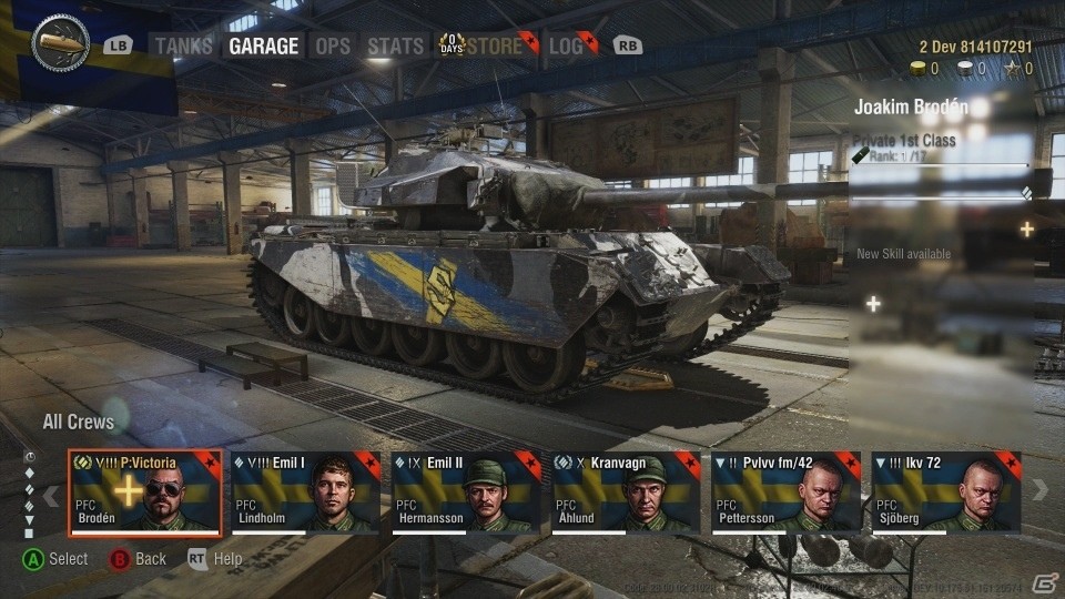 コンソール版「World of Tanks」にもスウェーデンテックツリーが実装！ウォーメタルバンド「サバトン」の特別仕様戦車も登場の画像9