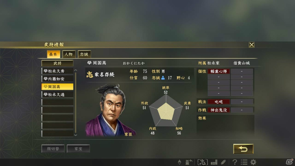 「信長の野望・大志」本願寺顕如、松永久秀、浅井長政の「志」の特徴を紹介！松永久秀らの描き下ろしグラフィックも公開の画像5