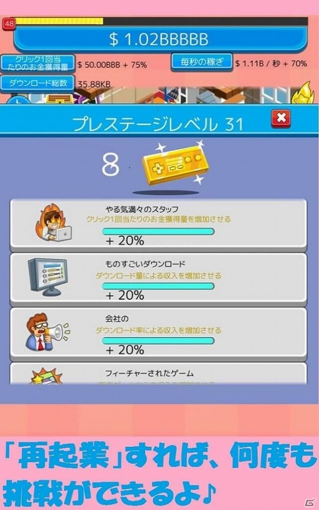 君がゲーム会社の社長だ！ゲームスタジオ経営SLG「ゲームスタジオを作ろう！」が11月末リリース、事前予約がスタートの画像5