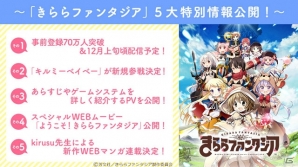 「きららファンタジア」配信時期が12月上旬に決定！「キルミーベイベー」の参戦も発表の画像2