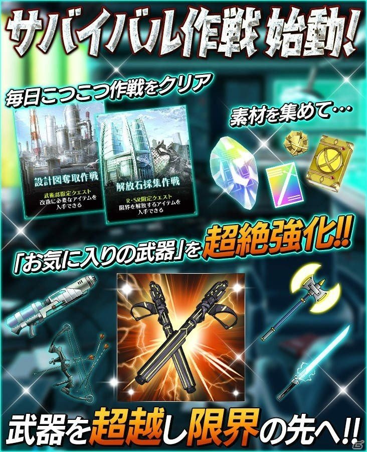「感染×少女」大型アップデート「サバイバル作戦」が始動！お気に入りの武器をRankXまで強化可能にの画像1