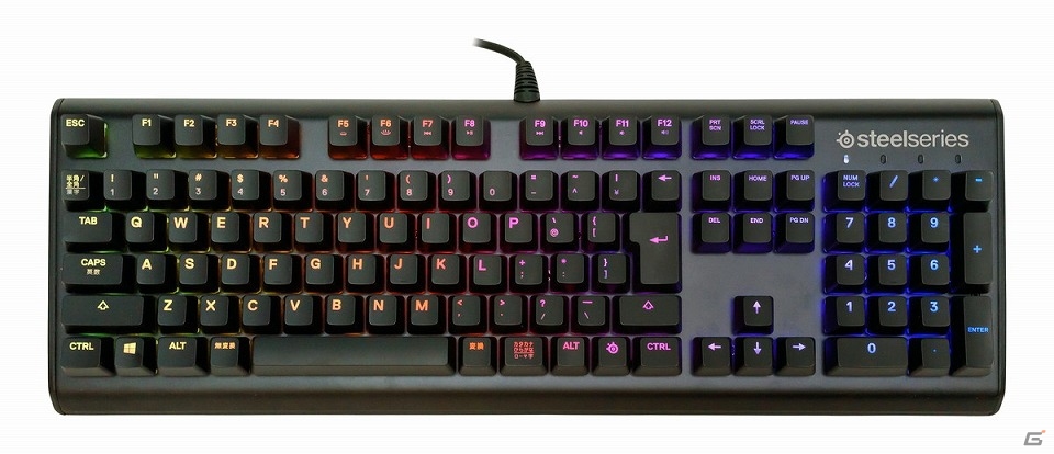 新開発のSteelSeries QX2スイッチを搭載するメカニカルゲーミングキーボード「APEX M750 JP」が12月7日より発売の画像1