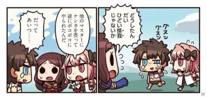 ほかのマスターにボコボコにされた男主人公、ケンカの理由は…？「ますますマンガで分かる！Fate/Grand Order」第17話が公開の画像1