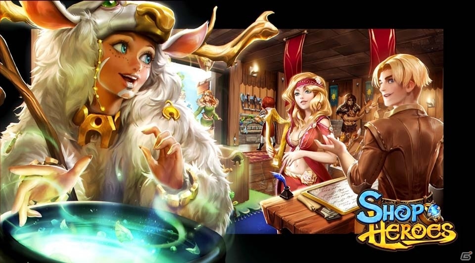 工房の長となって町を発展させていく経営SLG「ショップ・ヒーローズ」がiOS/Android向けに配信開始の画像1