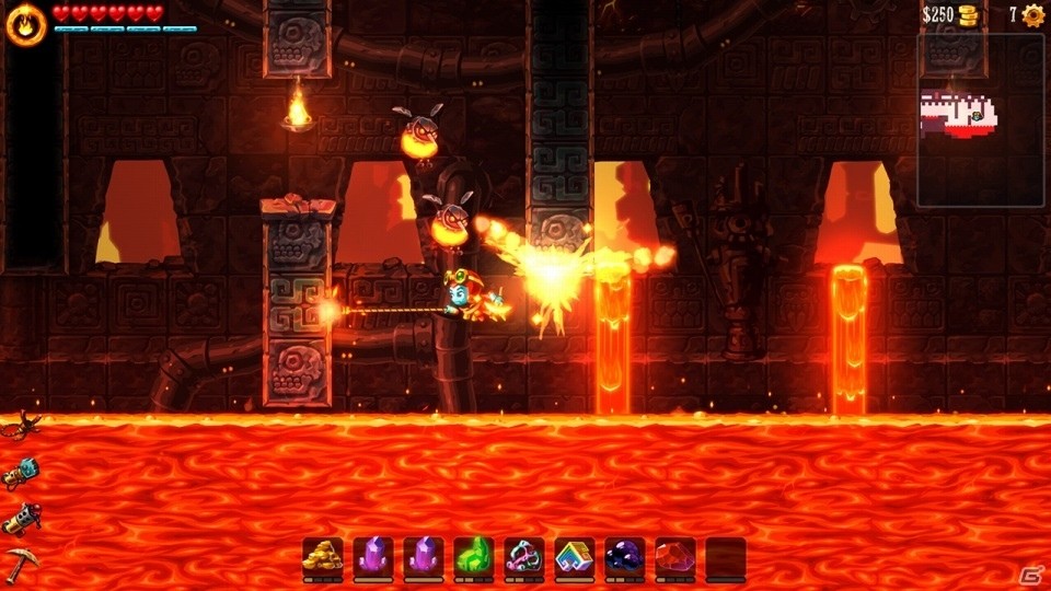 Nintendo Switch「スチームワールドディグ2」が配信開始！スチームボットがツルハシで道を切り開く地底大冒険掘削アクションの画像11