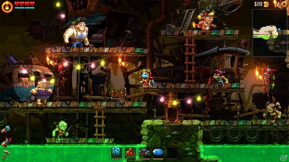 Nintendo Switch「スチームワールドディグ2」が配信開始！スチームボットがツルハシで道を切り開く地底大冒険掘削アクションの画像12