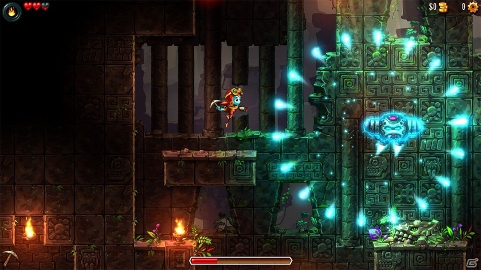 Nintendo Switch「スチームワールドディグ2」が配信開始！スチームボットがツルハシで道を切り開く地底大冒険掘削アクションの画像8