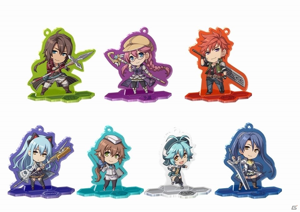 軌跡シリーズ 閃の軌跡 きゃらくりあ アクリルキーホルダー ８種セット きゃらくりあ『閃の軌跡』シリーズ トレーディングアクリル