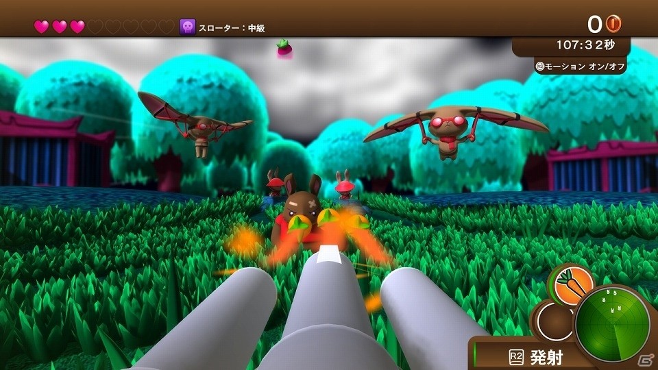 次々に現れる悪いウサギを撃ちまくれ！モグラ叩き感覚のシューティングゲーム「ブラステムバニーズ 悪いウサギをヤッつけろ！」がPS4/PS Vita向けに配信の画像4