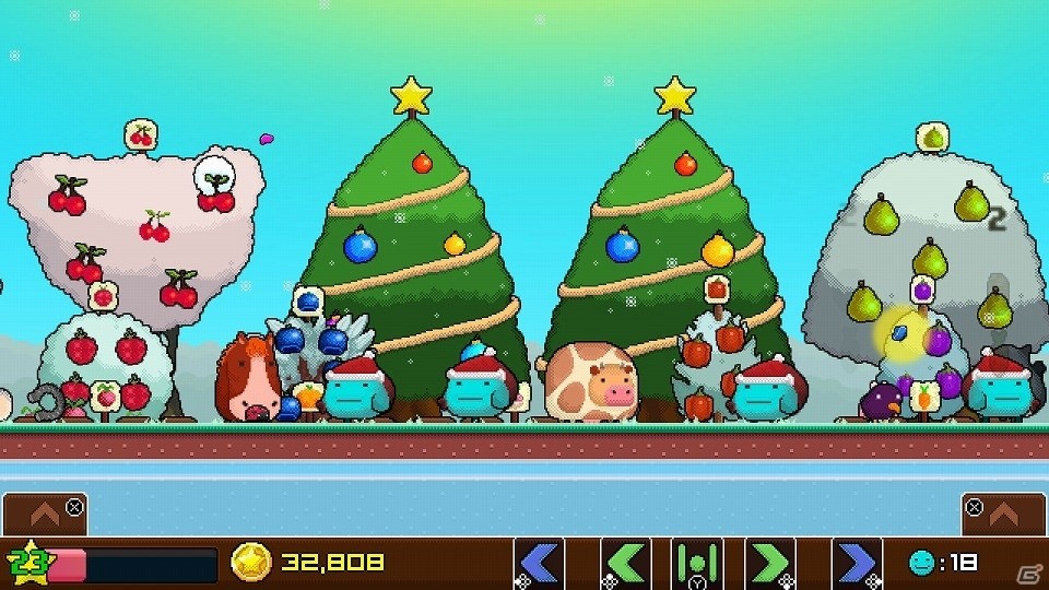 Nintendo Switch「プランテラ ガーデンライフ DXエディション」雪が降り、木々が電飾に彩られる無料クリスマスアップデートが配信の画像3