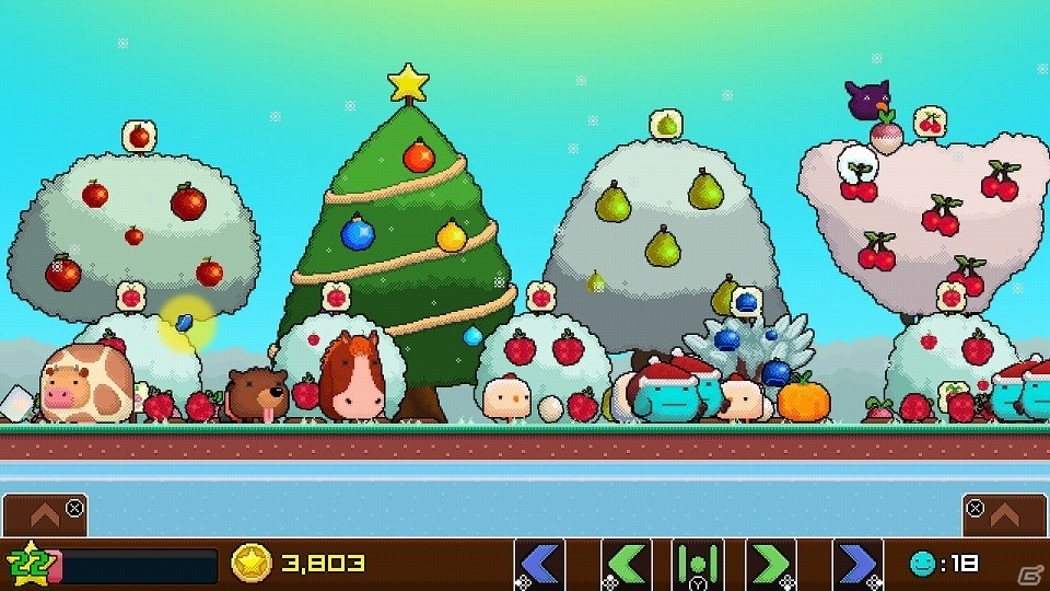 Nintendo Switch「プランテラ ガーデンライフ DXエディション」雪が降り、木々が電飾に彩られる無料クリスマスアップデートが配信の画像7