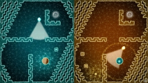 左右のスティックで別々の操作ができますか？分割画面パズル「Semispheres」Nintendo Switch版が配信の画像3