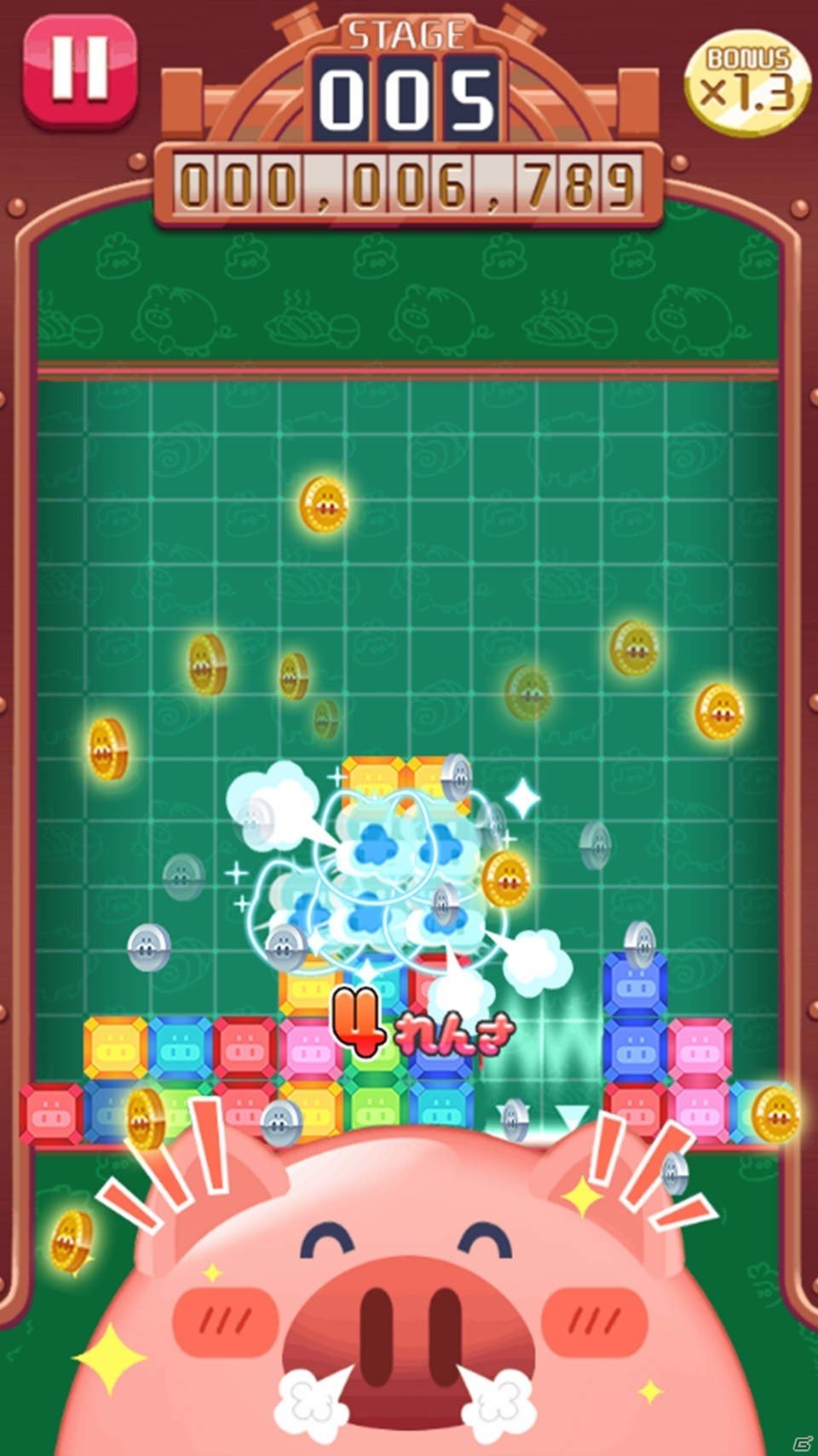 貯金型爽快パズルゲーム「ぶたのチョキンドス！」がiOS/Android向けに配信開始！の画像2