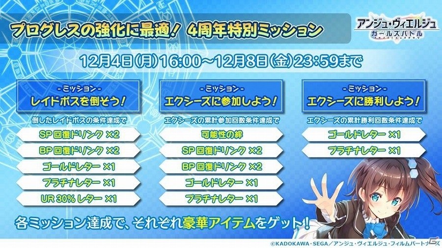 「アンジュ・ヴィエルジュ～ガールズバトル～」今後のアップデート情報や出演者によるライブも実施された4周年スペシャルステージレポートの画像17