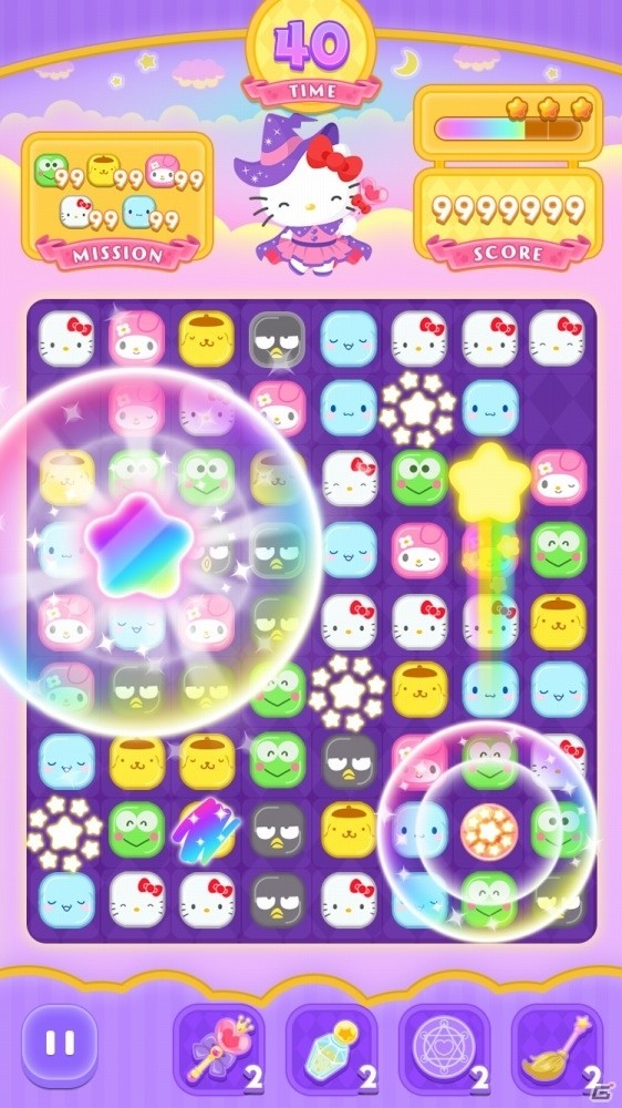サンリオキャラの記憶を取り戻す冒険へ！3マッチパズル×箱庭ゲーム「ハローキティとまほうのおもいで」がiOS/Android向けに配信開始の画像2
