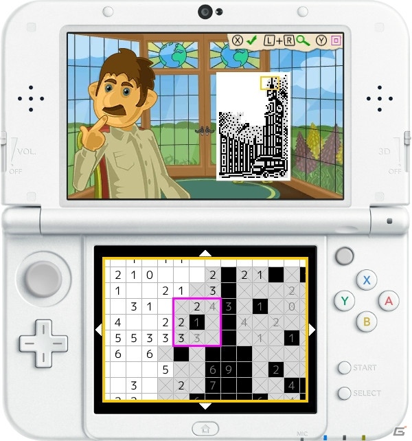数字をヒントに「モザイクアート」を作ろう！「モザイクアート Fill-a-Pix」がニンテンドー3DS向けに12月13日配信の画像3