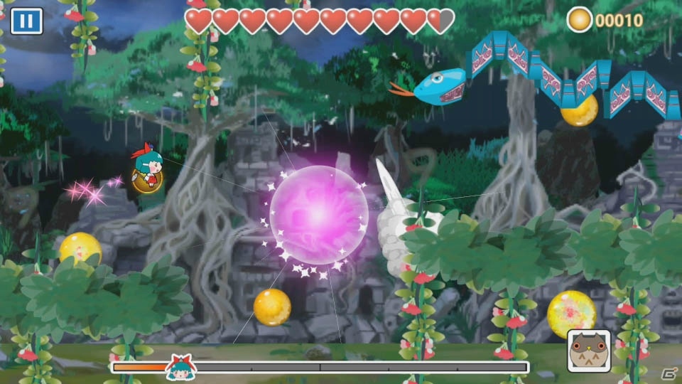浮遊感がクセになるフラッピングアクション「アーカーワールド ～みらいちゃんと天空のルーア～」がiOS/Android向けに配信開始！の画像5
