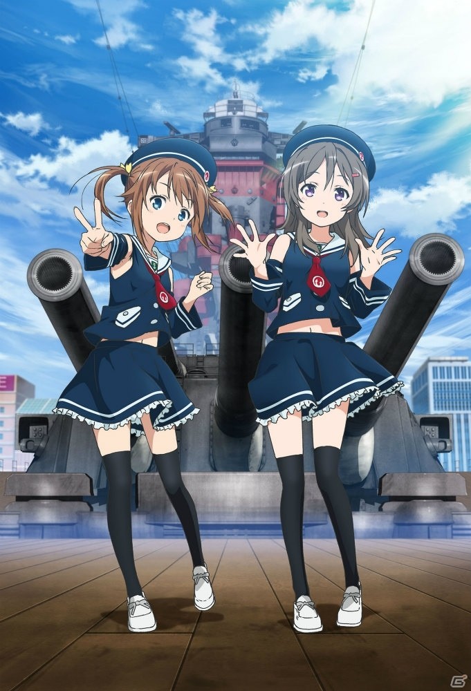 「World of Warships」TVアニメ「ハイスクール・フリート」とのコラボ第2弾が決定！新たなコラボビジュアルが公開の画像1