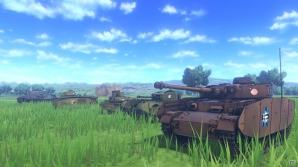 PS4「ガールズ＆パンツァー ドリームタンクマッチ」感想戦モードで楽しめる丘陵地帯やカール戦のスクリーンショットが公開！の画像1