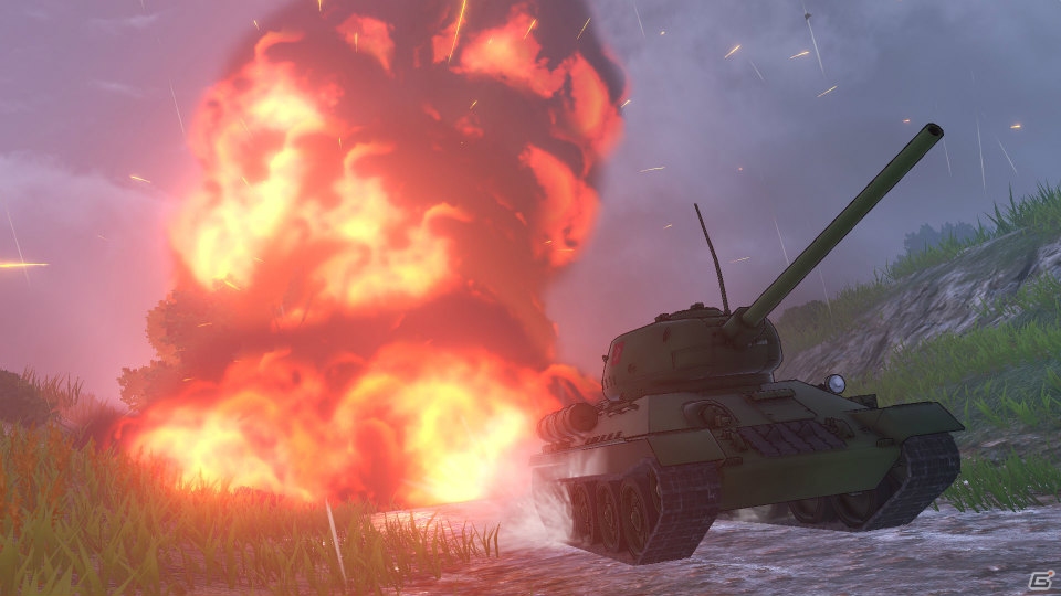 PS4「ガールズ＆パンツァー ドリームタンクマッチ」感想戦モードで楽しめる丘陵地帯やカール戦のスクリーンショットが公開！の画像5