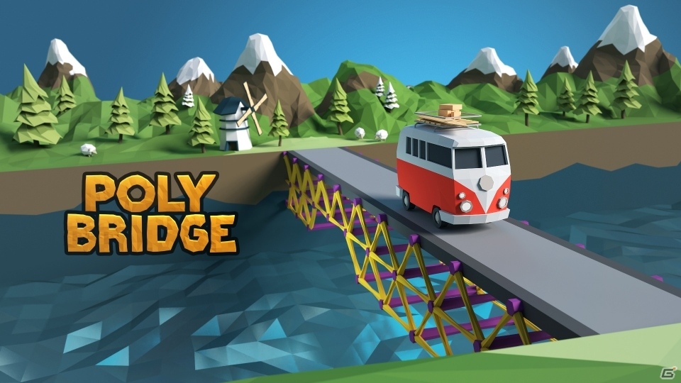 アクロバティックな橋づくりの時代がNintendo Switchに到来―橋建設シミュレーター「Poly Bridge」が配信開始の画像1