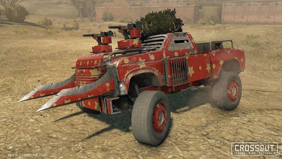 PC版「CROSSOUT」サンタのソリ型のホバーや赤い大型クローラーが手に入る「クリスマスイベント」が開催！の画像5