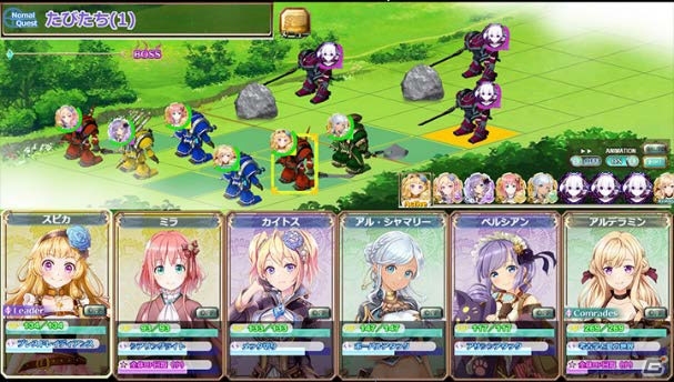 爽快お気軽系AIバトル！SRPG型ソーシャルゲーム「夜空には翠星が瞬く。」がスマートフォン＆タブレットに対応の画像7