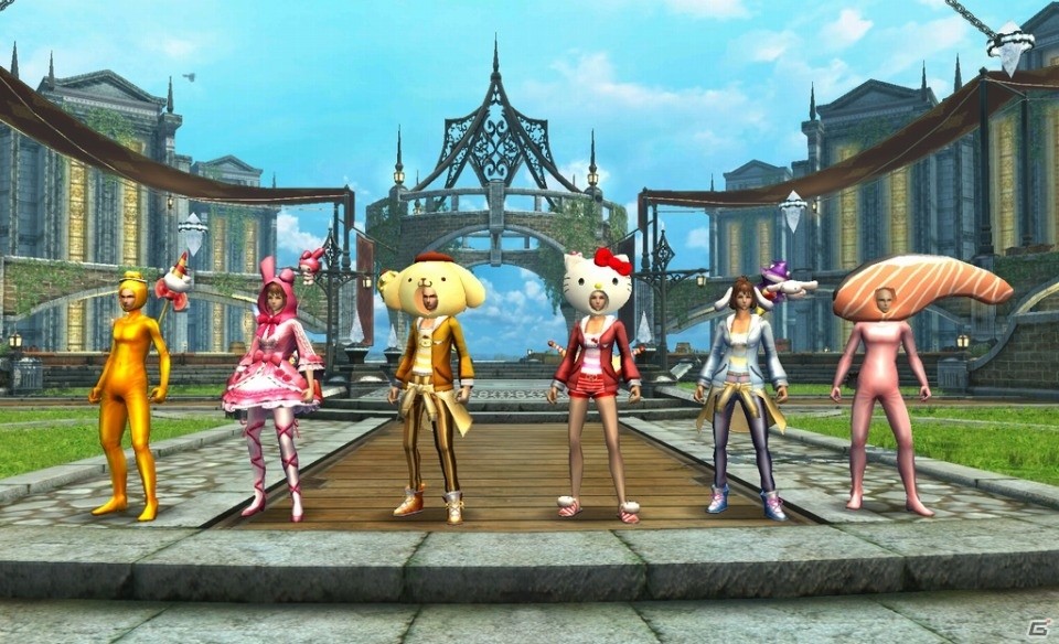 iOS/Android「アヴァベルオンライン」にてサンリオキャラクターズコラボが開始！“ハローキティ”などのかわいいキャラクターになりきろうの画像2