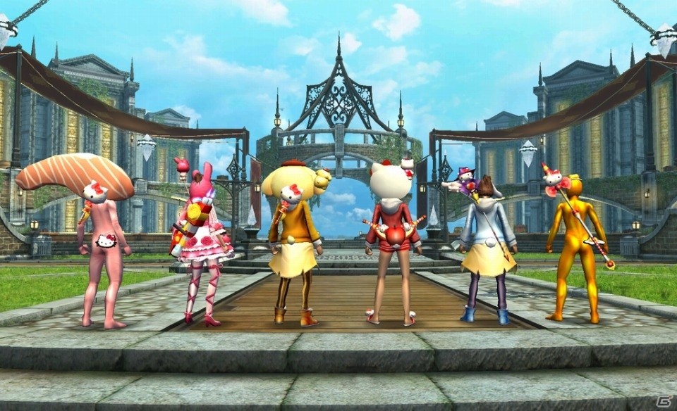 iOS/Android「アヴァベルオンライン」にてサンリオキャラクターズコラボが開始！“ハローキティ”などのかわいいキャラクターになりきろうの画像3