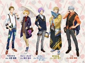 iOS/Android「パレットパレード」キャラクター声優第4弾として新たに小野友樹さんら5名のキャストが公開の画像1