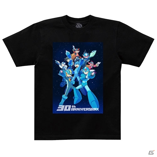 歴代ロックマン集結！30周年記念イラストをデザインしたアートTシャツが3月22日に発売の画像1