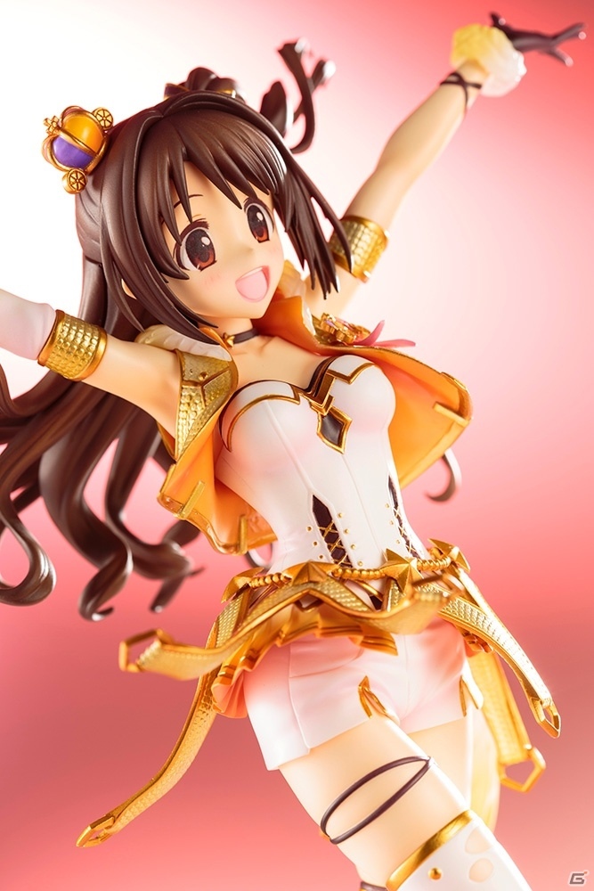 「アイドルマスター シンデレラガールズ」パーティタイム・ゴールド衣装の島村卯月が立体化！完全受注生産で2018年6月発売の画像5