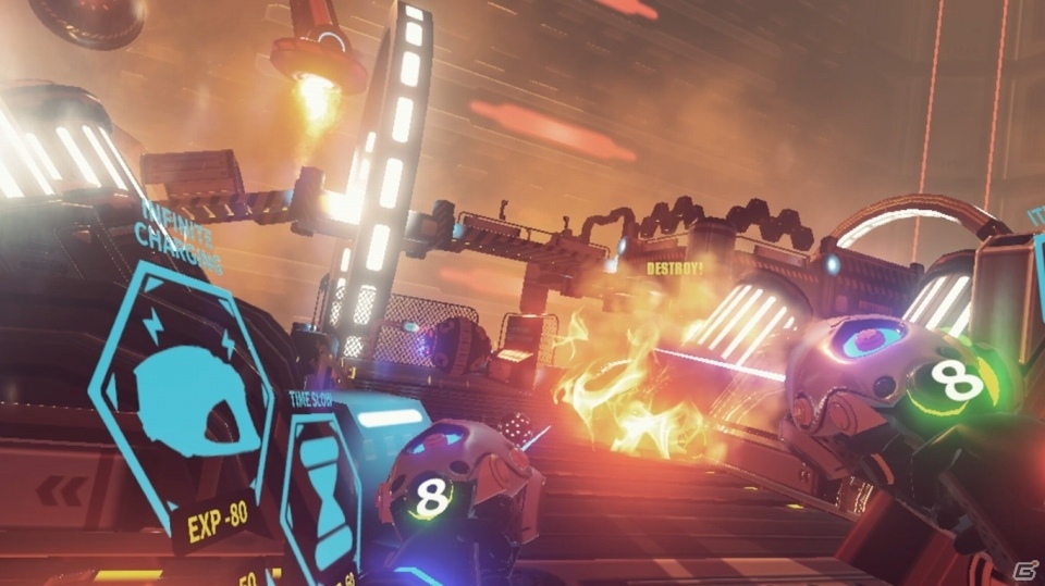 ビームライフル、エナジーソード…多彩な武器を駆使して戦うVR FPSアクションADV「OVERTURN」がDMM.comで配信開始の画像4