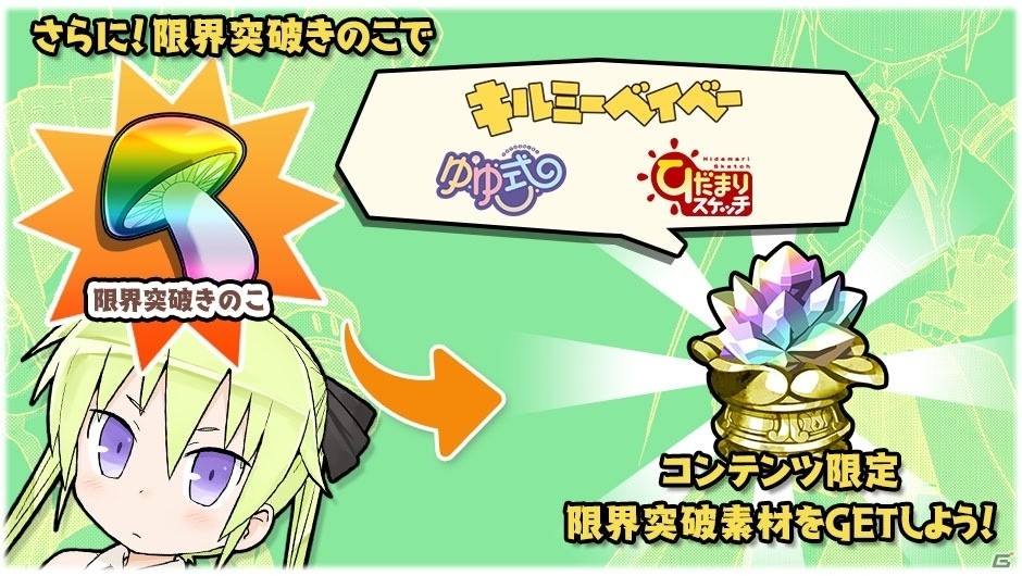 iOS/Android「きららファンタジア」に「キルミーベイベー」が正式参戦！イベント「マッシュルームベイベー」も開催の画像4