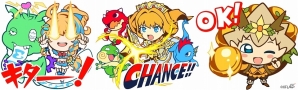 「モンスターストライク」のLINEスタンプ第三弾が配信！ポップで可愛らしく日常で使いやすいスタンプが全40種で登場の画像2