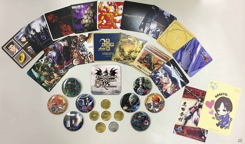 カプコンバー閉店およびリニューアルに伴い「サヨナラキャンペーン」が開催！過去5年間のアイテムが手に入るくじ企画もの画像2