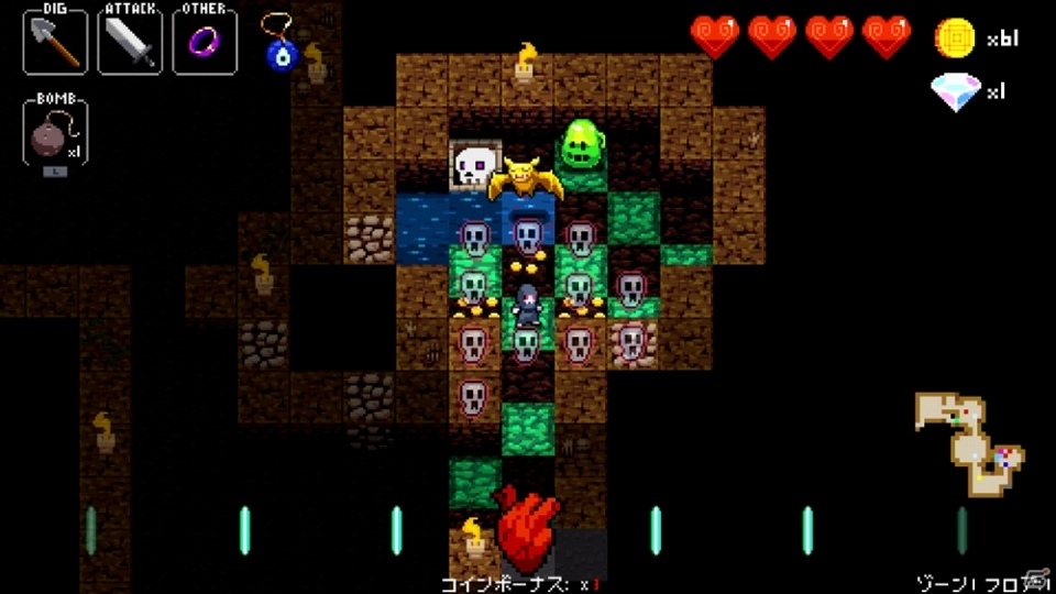 「クリプト・オブ・ネクロダンサー：Nintendo Switch Edition」敵を倒すほど強くなる！Switch版オリジナルキャラクター「リーパー」が登場の画像3