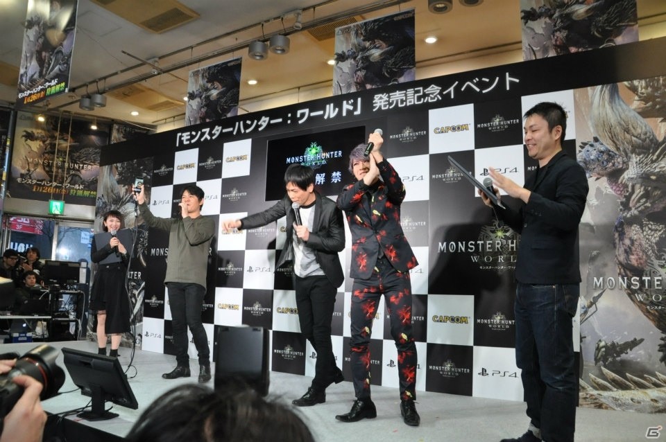 ハンターたちが早朝の渋谷に集合！井上聡さん、歌広場淳さんも駆けつけた「モンスターハンター：ワールド」発売記念カウントダウンイベントをレポートの画像7