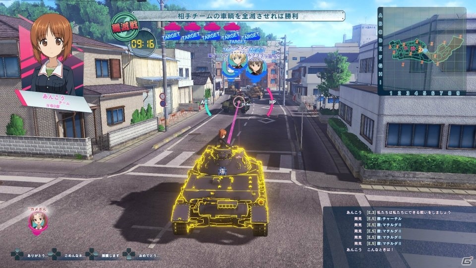「ガールズ＆パンツァー ドリームタンクマッチ」戦車ごとの特徴も表現！仲間への指示やパンツァーハイ、スキルなどのゲームシステムを紹介の画像21