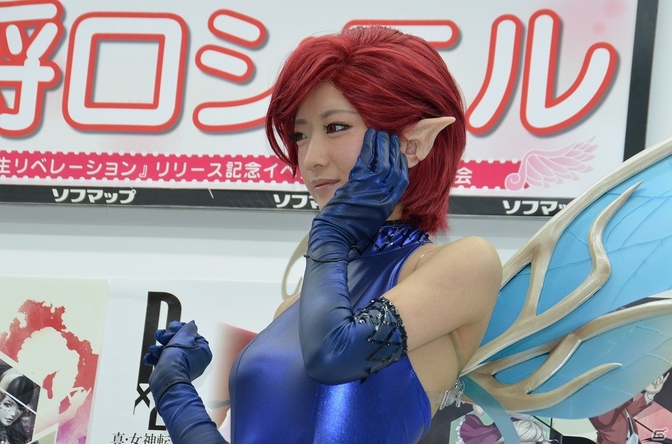 「D×2 真・女神転生リベレーション」火将ロシエルさんが“ピクシー”のコスプレ姿でソフマップに登場！秋葉原コラボ第二弾の情報も明らかにの画像9