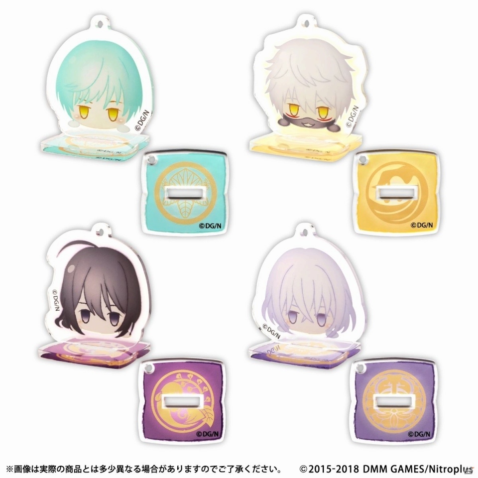 「刀剣乱舞-ONLINE-」粟田口の刀剣男士たちがお団子フォルムに！アクリルキーホルダーになったセット「スタンドミニアクリルキーホルダー 粟田口すぺしゃる」が発売決定の画像3