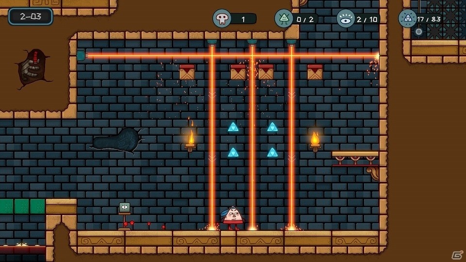 2018年は“▲”が世界を救う！？横スクロールジャンプアクション「Little Triangle」が3月1日にSwitch向けに配信の画像2